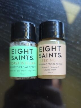 💚5/$20💚 2 PCS Eight Saints Skincare Vitamin C Facial Serum & Seaweed Toner